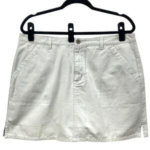 Canyon River Blues Skort, Junior Size 15/36" Waist, Off-White Cotton Golf Tennis